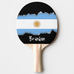 Traditional Argentina Flag Ping Pong Paddle