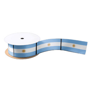 Traditional Argentina Flag Satin Ribbon