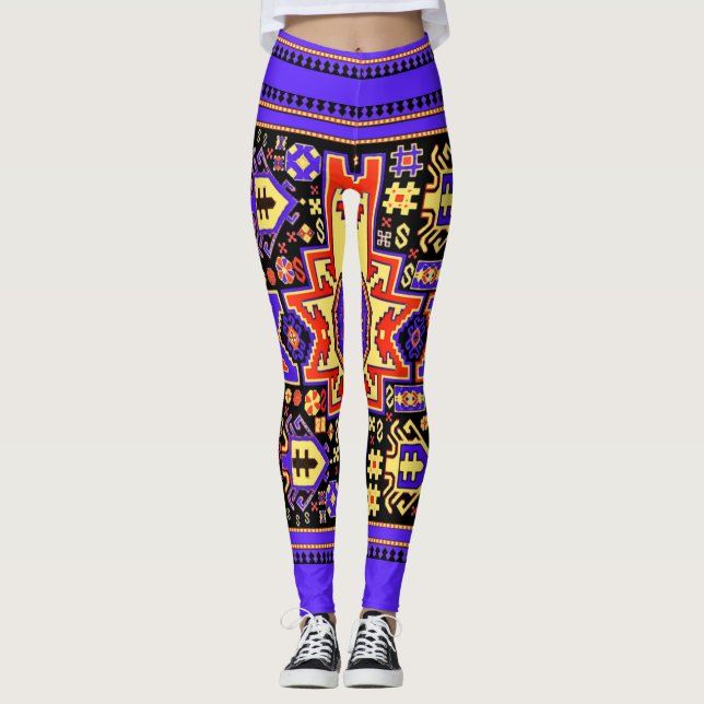 Traditional Armenian Art Leggings (Front)