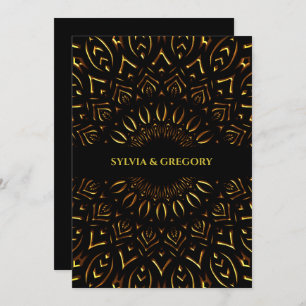 Traditional Art Deco ethnic elegant luxury wedding Save The Date