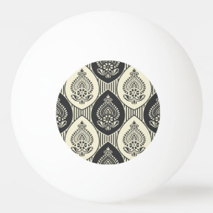 Traditional Asian damask, seamless pattern Ping Pong Ball