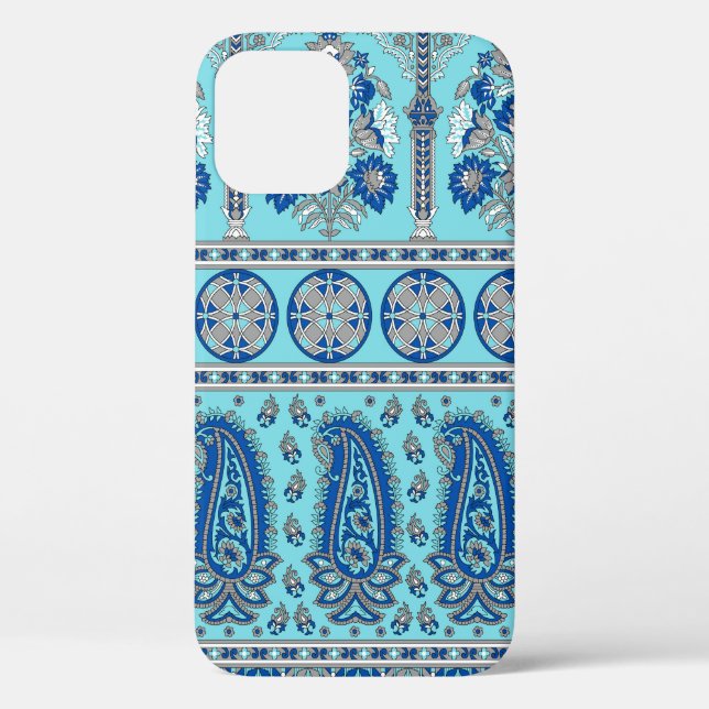 Traditional Asian paisley border design Case-Mate iPhone Case (Back)