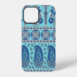 Traditional Asian paisley border design iPhone 12 Case