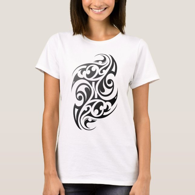 Traditional Authentic Maori Tattoo. New Zealand. T-Shirt (Front)