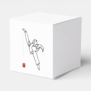 Traditional Ballotin TAEKWONDO DWICHAGI back kick Favour Box