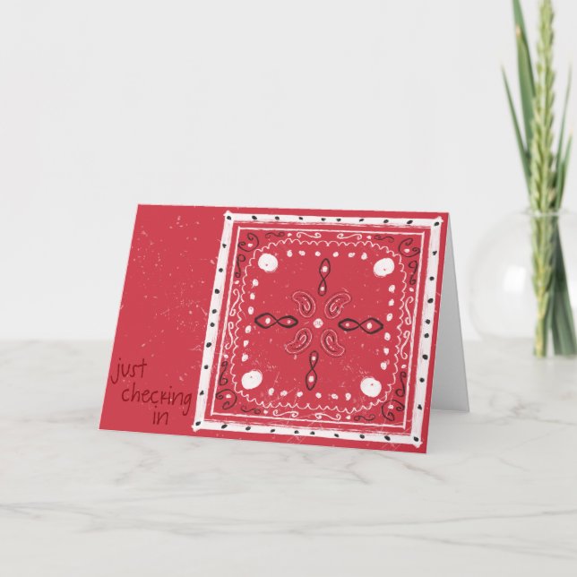 Traditional Bandanna Card (Front)
