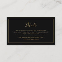 Traditional Black and Gold Elegant Wedding