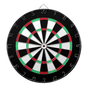 Traditional Black And White Dartboard