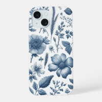 Traditional Blue Floral Fine China Pattern