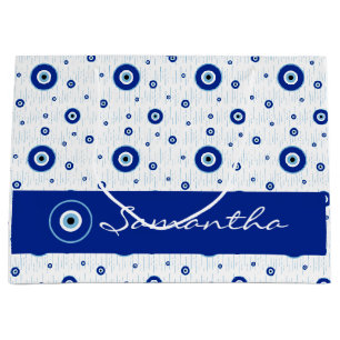 Traditional Blue Nazar Evil Eye Charm Large Gift Bag