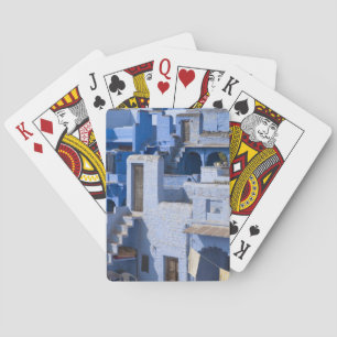 Traditional blue painted house, Jodphur Playing Cards