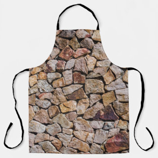 Traditional Broken Stone Pile Walls Apron