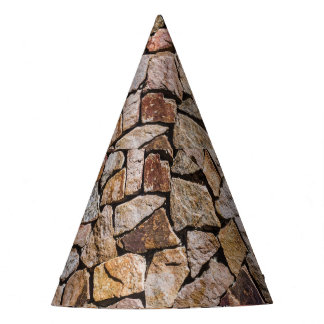 Traditional Broken Stone Pile Walls Party Hat