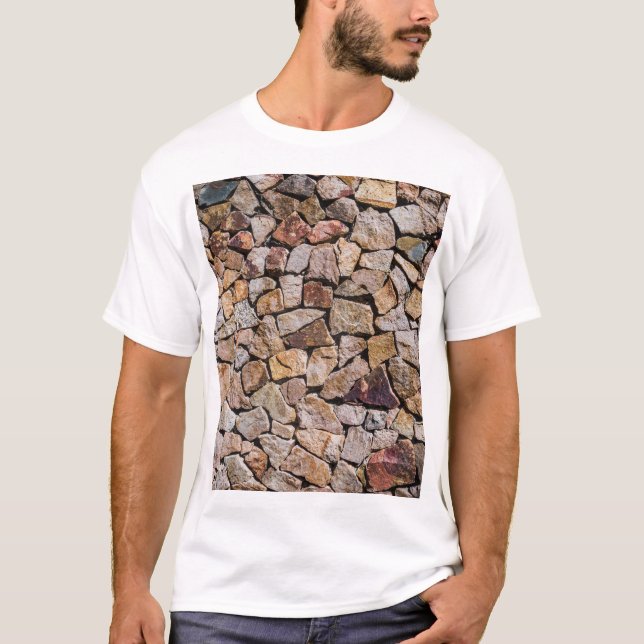 Traditional Broken Stone Pile Walls T-Shirt (Front)