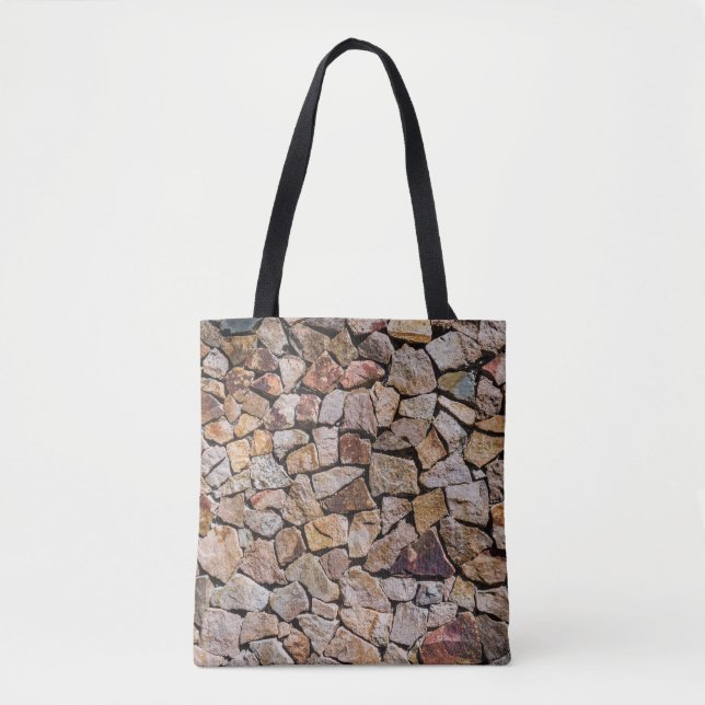 Traditional Broken Stone Pile Walls Tote Bag (Front)