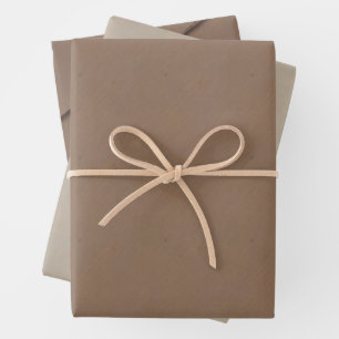 Traditional Brown Paper Bag Style Wrapping Paper