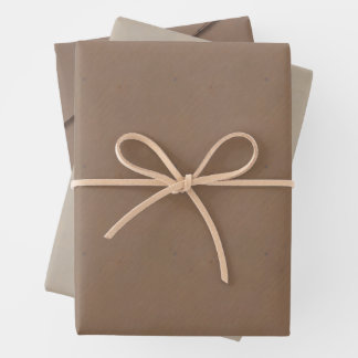 Traditional Brown Paper Bag Style Wrapping Paper
