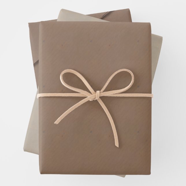 Traditional Brown Paper Bag Style Wrapping Paper (In situ)