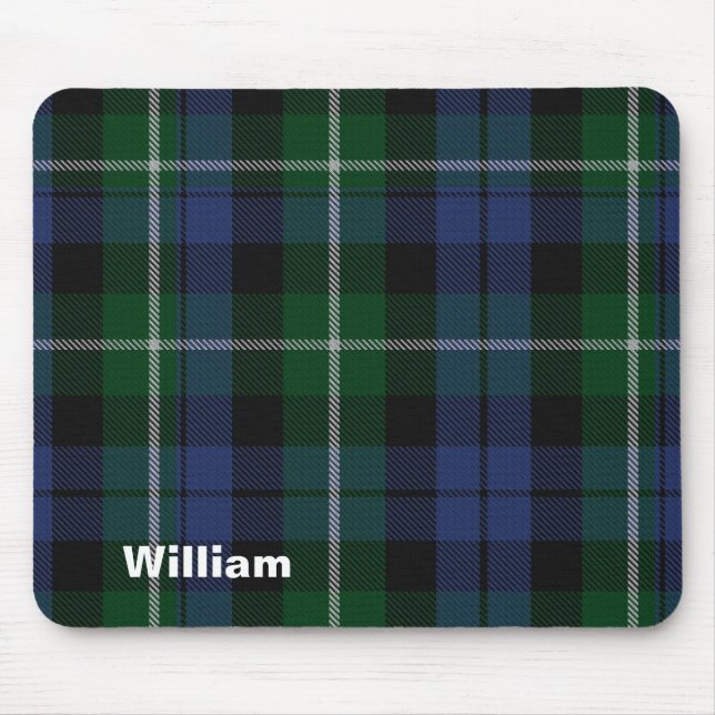 Traditional Campbell Clan Tartan Plaid Mouse Mat (Front)
