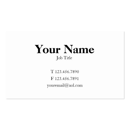 Traditional Card Business Cards | Zazzle