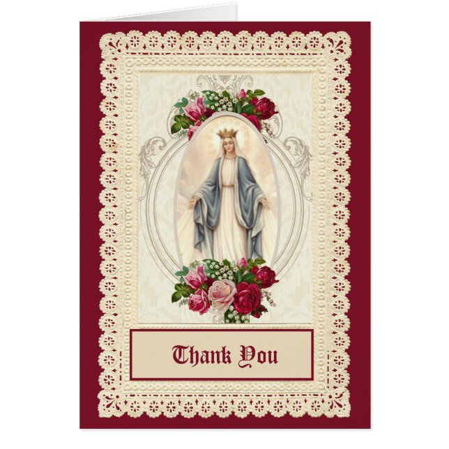 Traditional Catholic Funeral Virgin Mary Funeral (Front)