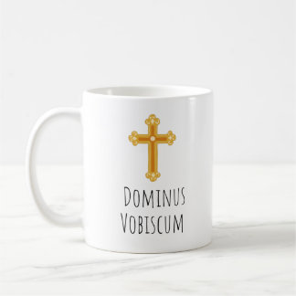 Traditional Catholic Latin Mass Dominus Vobiscum Coffee Mug