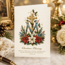 Traditional Catholic Marian Monogram Scripture
