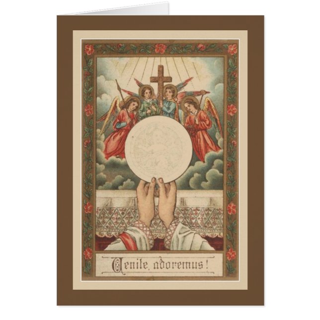 Traditional Catholic Priest Eucharist Angels (Front)