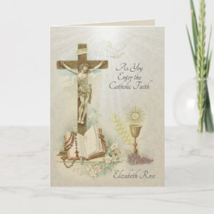 Traditional Catholic Profession of Faith RCIA Card