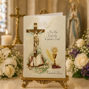Traditional Catholic Profession of Faith RCIA Card