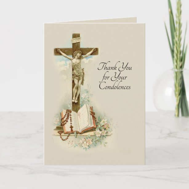 Catholic Thank You Cards Zazzle UK