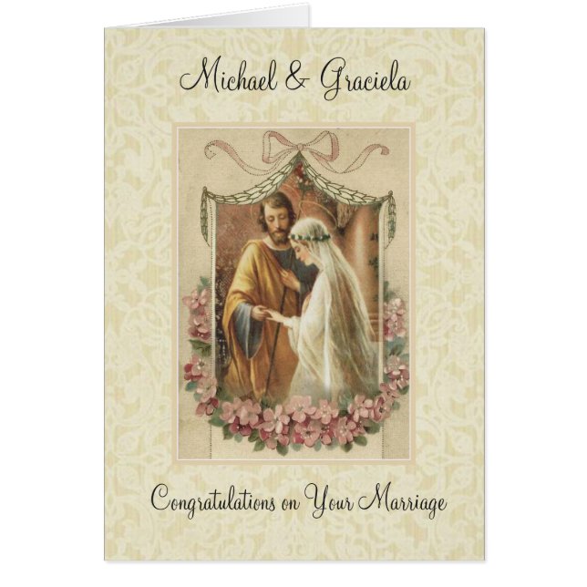 Traditional Catholic Virgin Mary Joseph Wedding (Front)