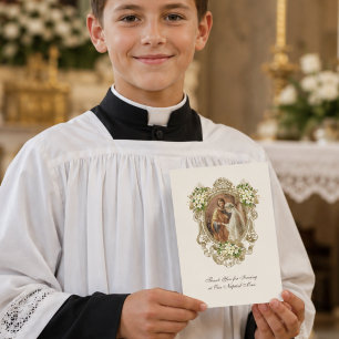 Traditional Catholic Wedding Altar Server Card