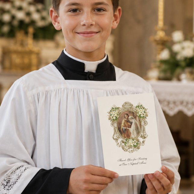 Traditional Catholic Wedding Altar Server Card (Creator Uploaded)