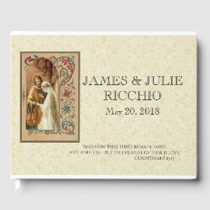 Traditional Catholic Wedding Blessed Virgin Mary Guest Book