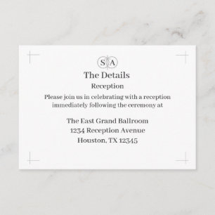 Traditional Catholic Wedding Enclosure Card