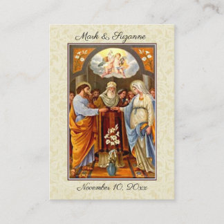 Traditional Catholic Wedding Favour Holy Card