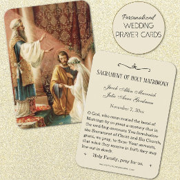 Traditional Catholic Wedding Favour Holy Card
