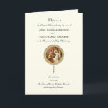 Traditional Catholic Wedding Latin Mass Program Card<br><div class="desc">By request, I have created custom designed traditional Catholic Latin Mass wedding programs. Our wedding programs are very helpful for your guests to know the order of the High Latin Mass & when to sit, stand, and kneel. If you are having a Low Mass, you will want to change the...</div>