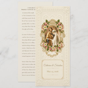 Traditional Catholic Wedding Prayer  Invitation