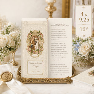 Traditional Catholic Wedding Prayer Invitation