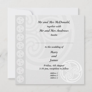 Traditional Celtic Wedding Invitation