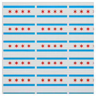 Traditional Chicago flag Fabric