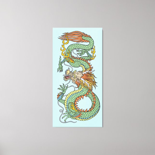 Traditional Chinese dragon Canvas Print (Front)