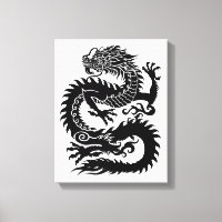 Traditional Chinese dragon Canvas Print