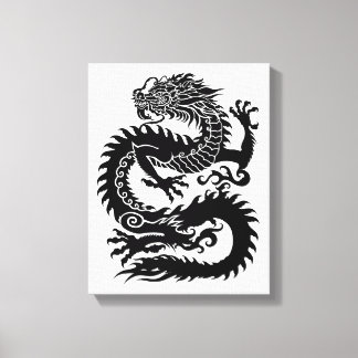 Traditional Chinese dragon Canvas Print