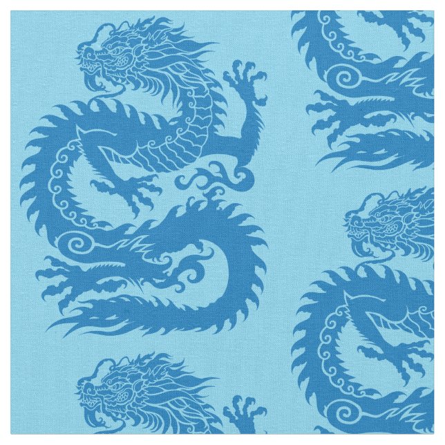 Traditional Chinese dragon Fabric (Close Up)