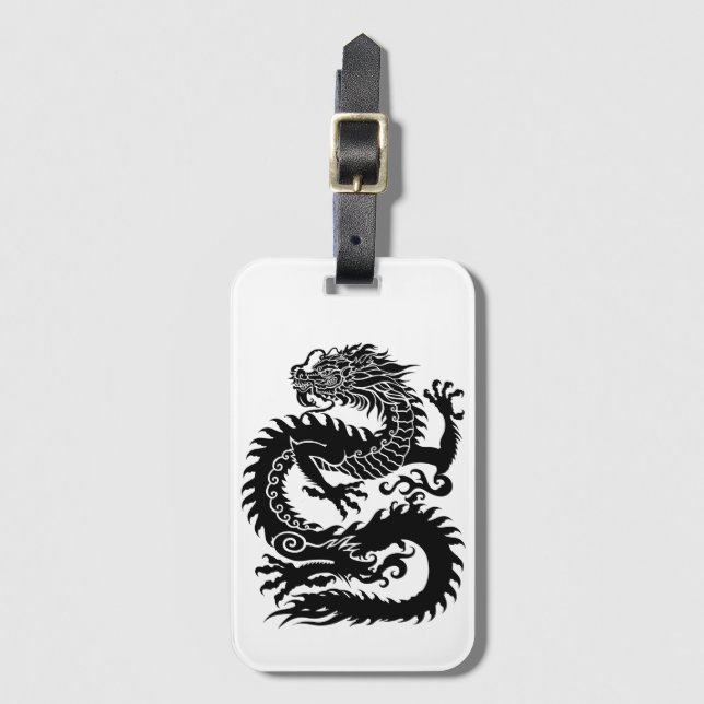 Traditional Chinese dragon Luggage Tag (Front Vertical)