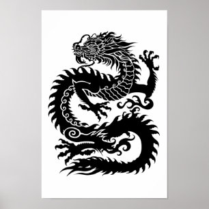 Traditional Chinese dragon Poster