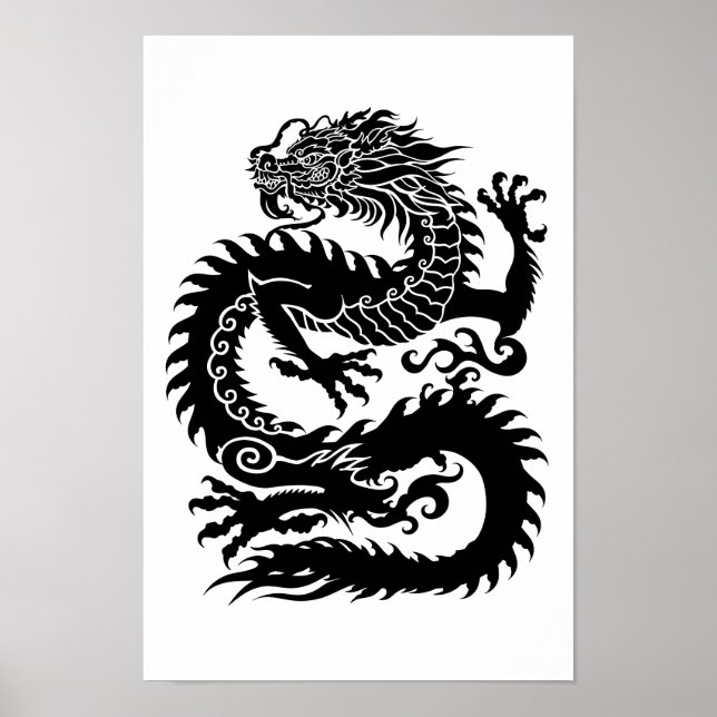 Traditional Chinese dragon Poster (Front)